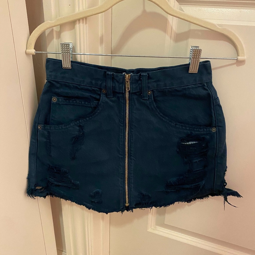 Carmar Blue Denim Skirt